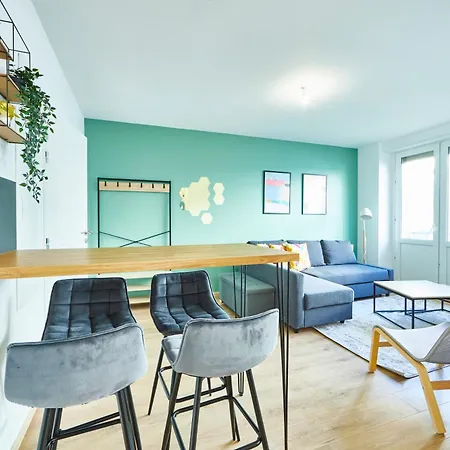 Apartment Be-2d Joli 3 Pieces Equipe Pour 1-4 Pers 2eme Etage Au Centre De *
